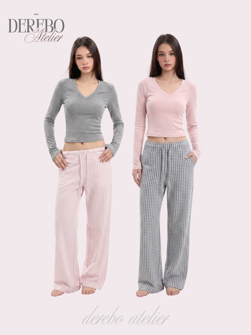 dereborujo（ドレボルゾー）の「mood check cotton banding casual pants (REGULAR TYPE)（Pants）」