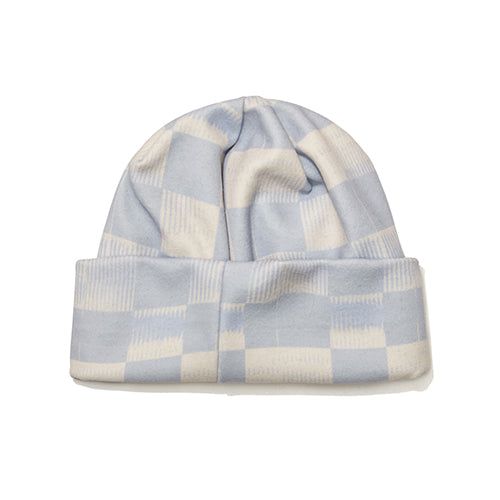 BSR2223FWBN066 MONOGRAM BEANIE SKY BLUE