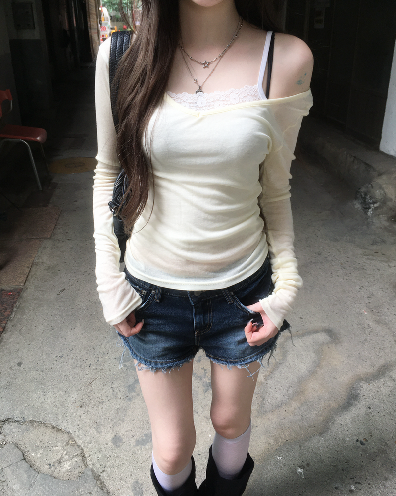 Pastel lace sleeveless