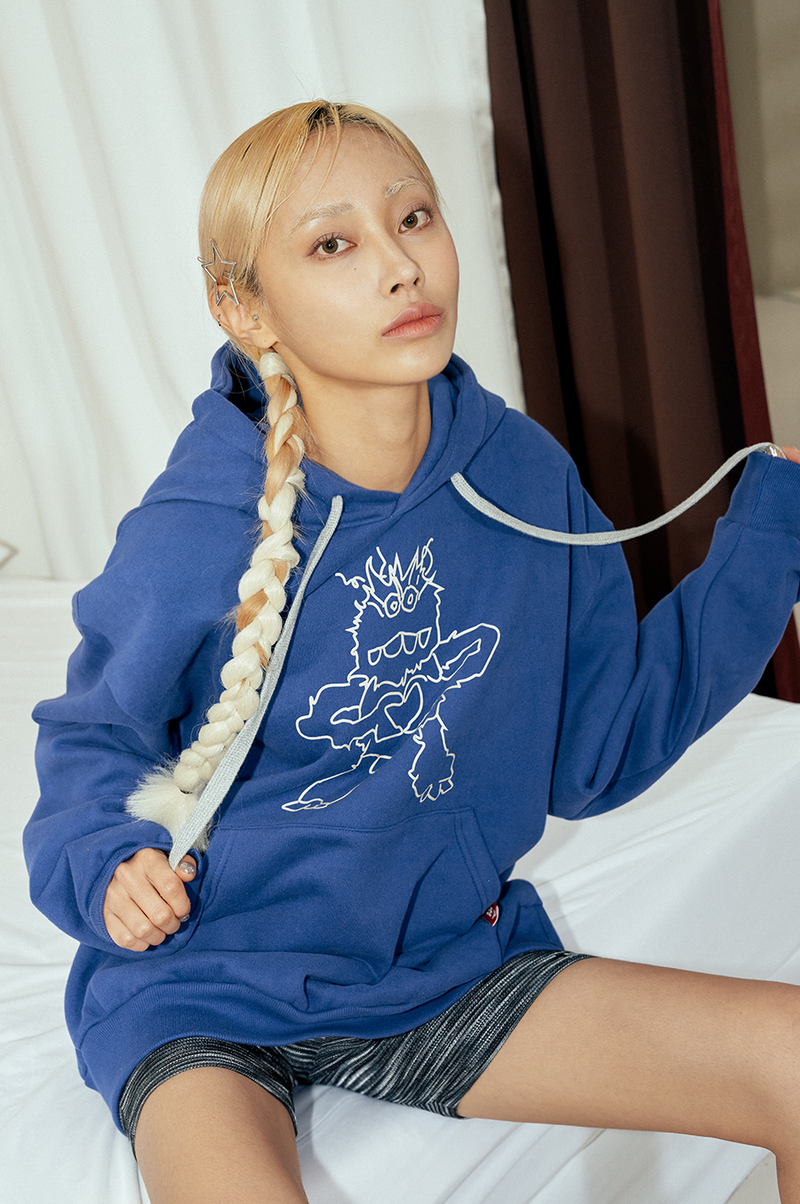 monster hoodie_blue