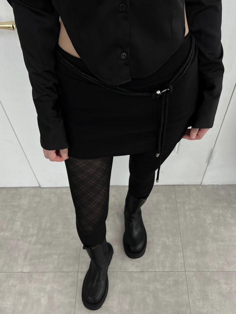 Omega rope drop long belt (2 colors)