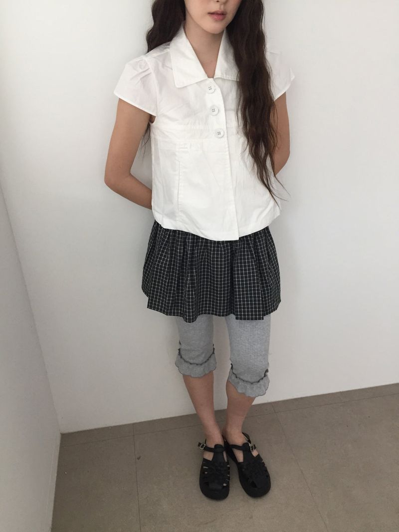 Segno frill capri pants (2color)