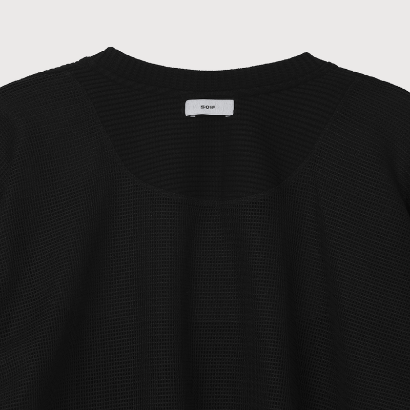 Mesh Waffle long sleeve