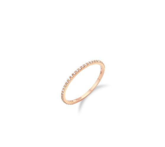 26SS★ Truly Essence 14K Full Pave Ring