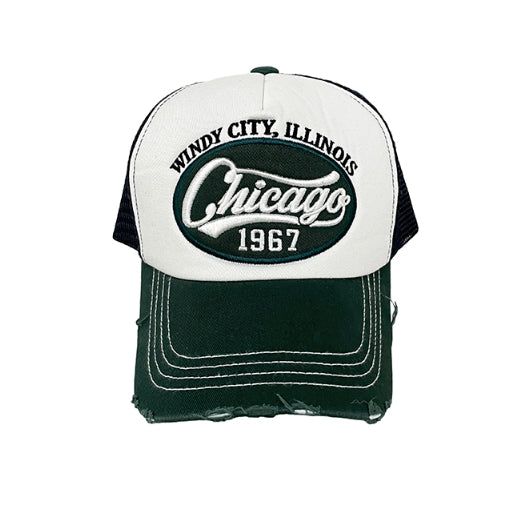 Chicago Damage Mesh Ball Cap