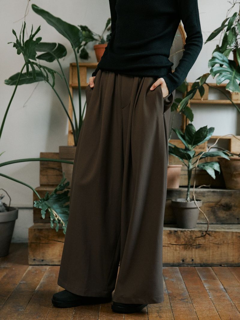 unisex side wide pants sand