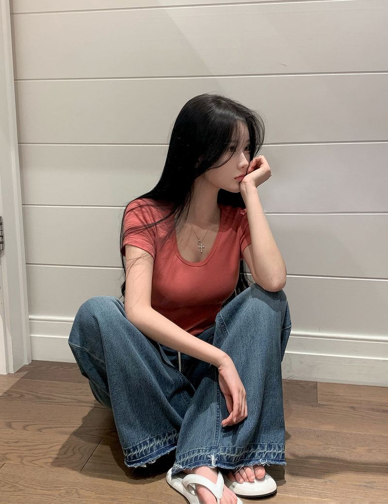 [BELLIDE MADE] Summer Cool Wide Denim Pants