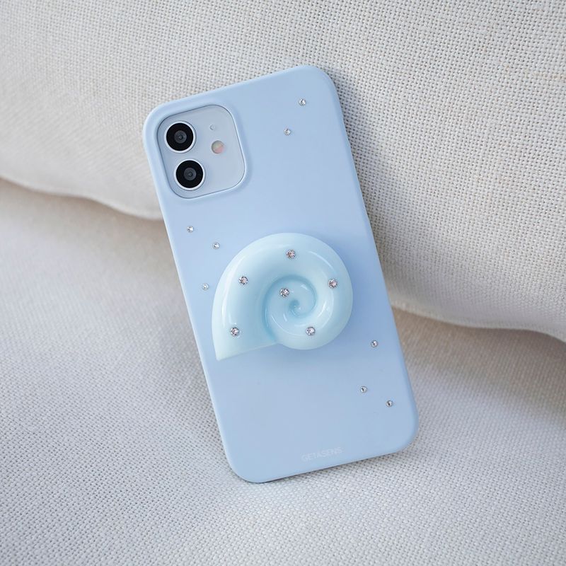 GETÁSENS（ゲタサンス）の「Ammonite Tok Standard_ Soft Blue（Smartphone Accessories）」