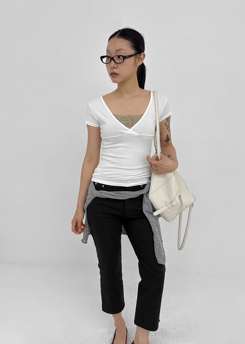 [MADE] Koishi Wrap Short Sleeve Top