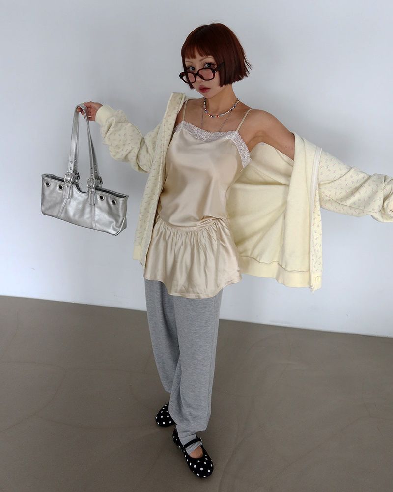 Warmer Layered Wide Jogging Pants