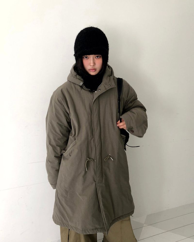 WONDER WONDER(ワンダーワンダー)の「Prin Long Field Padding Hooded Jumper(Jackets/Outerwear)」