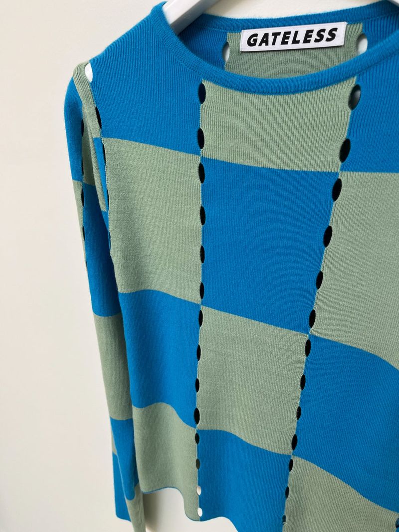 CHECK HOLE KNIT
