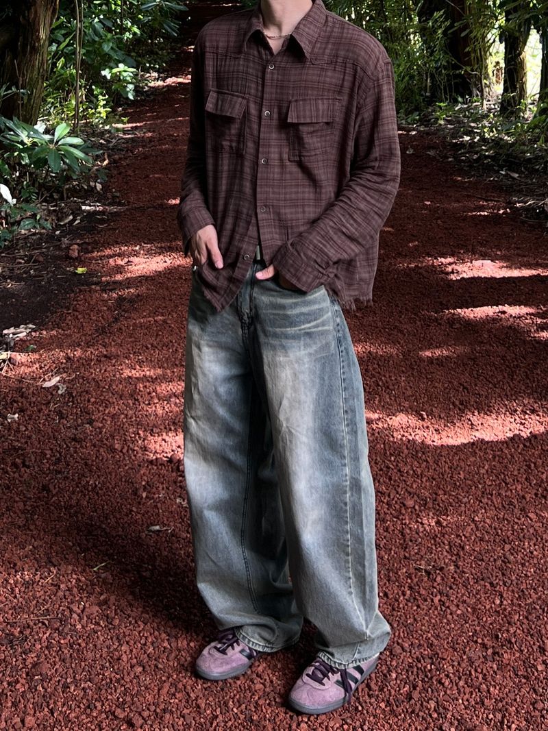 ESOO(イス)の「Sand Curved Denim Pants (S, M, L)(Pants)」