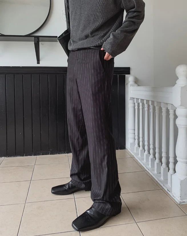 Bonnen Striped Flare Slacks