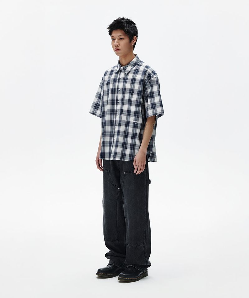 OMBRE CHECK HALF SHIRT