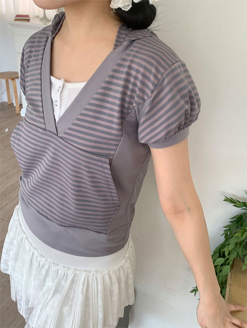 HAZY STRIPE HOODIE (2C)