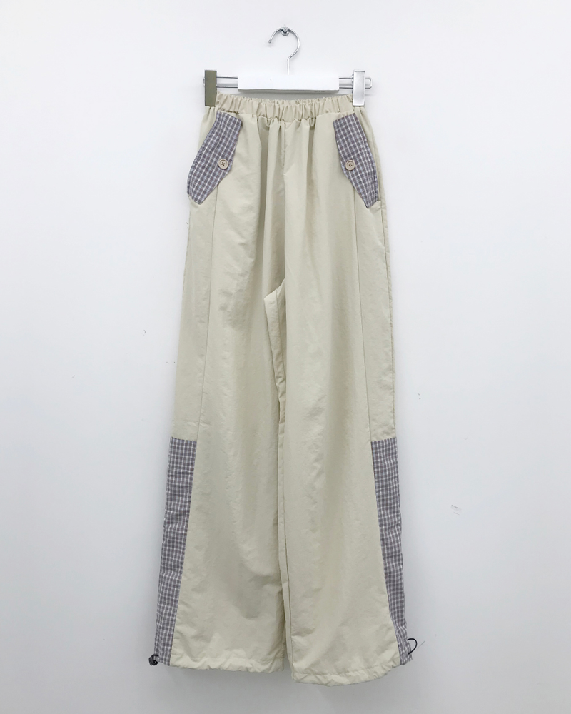Pisso check string pants (2color)