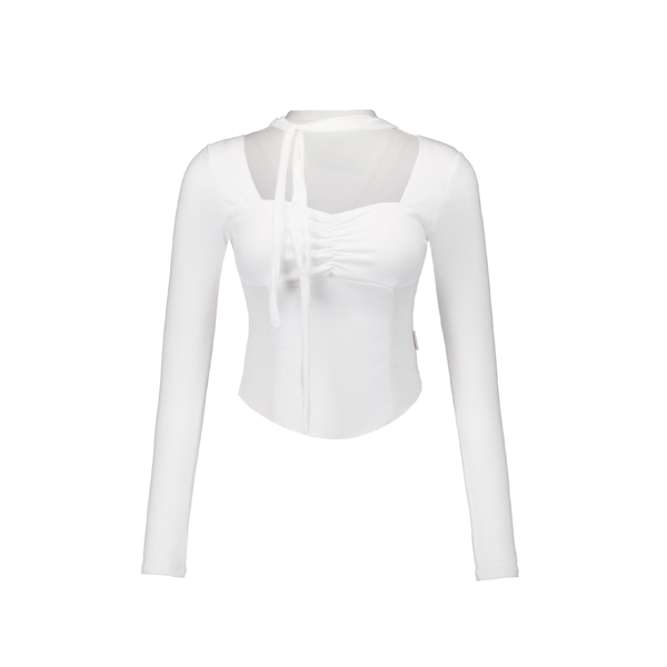 Forusring（フォーラスリング）の「VALENTINE TIE-TOP  [WHITE]（Tops）」