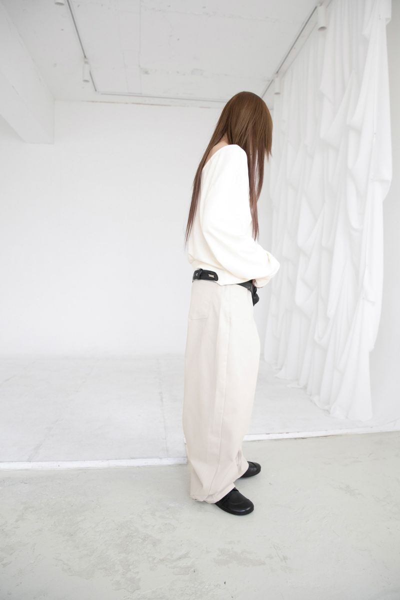 cotton curve balloon pants(2colors)