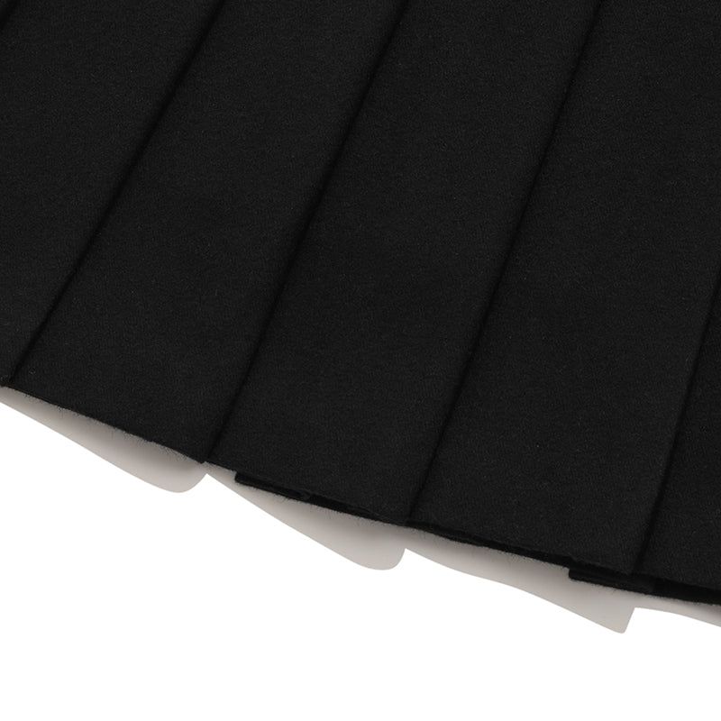 KIRSH MIDI PLEATS SKIRT[BLACK]