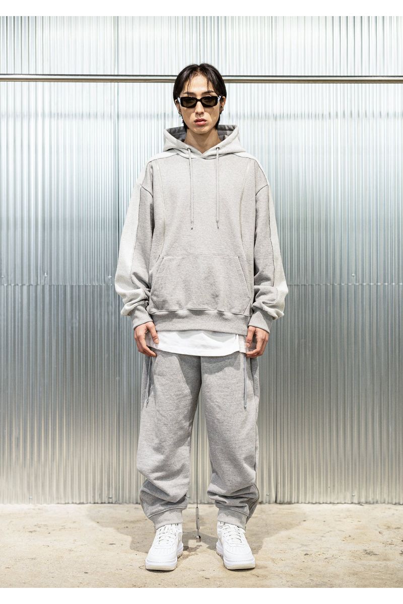 REVERSE INCISON OPEN HOODY