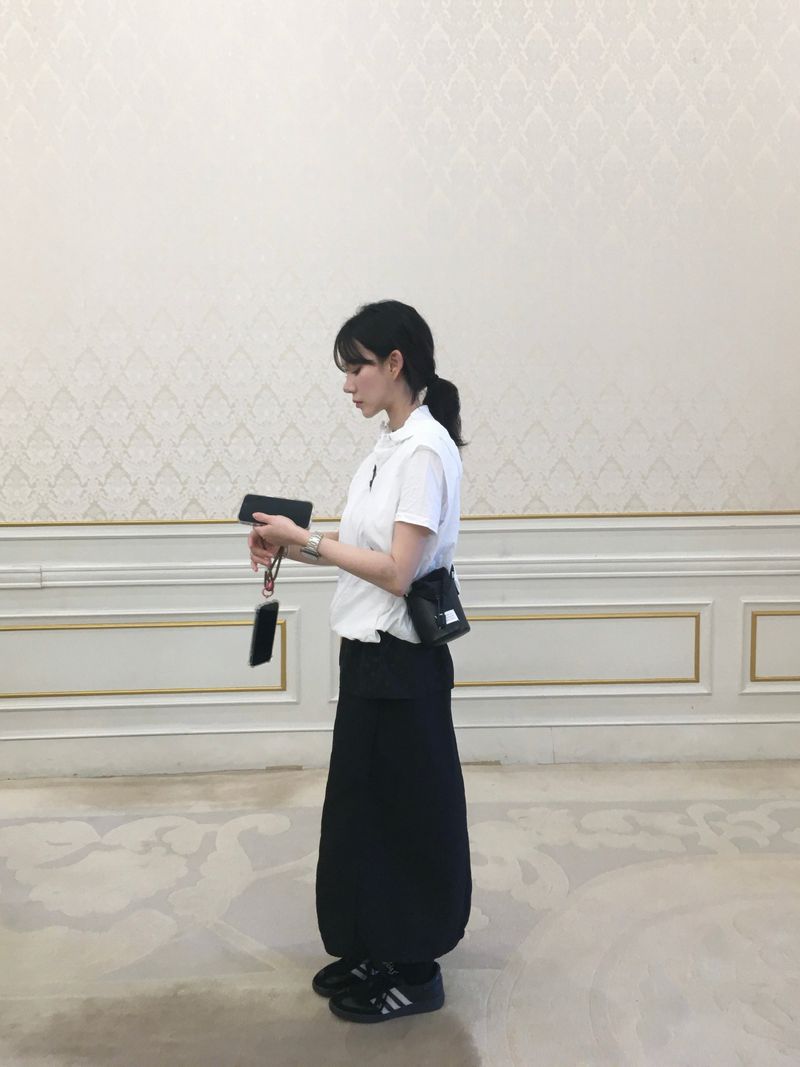 Dot Layering Balloon Skirt (2c)  