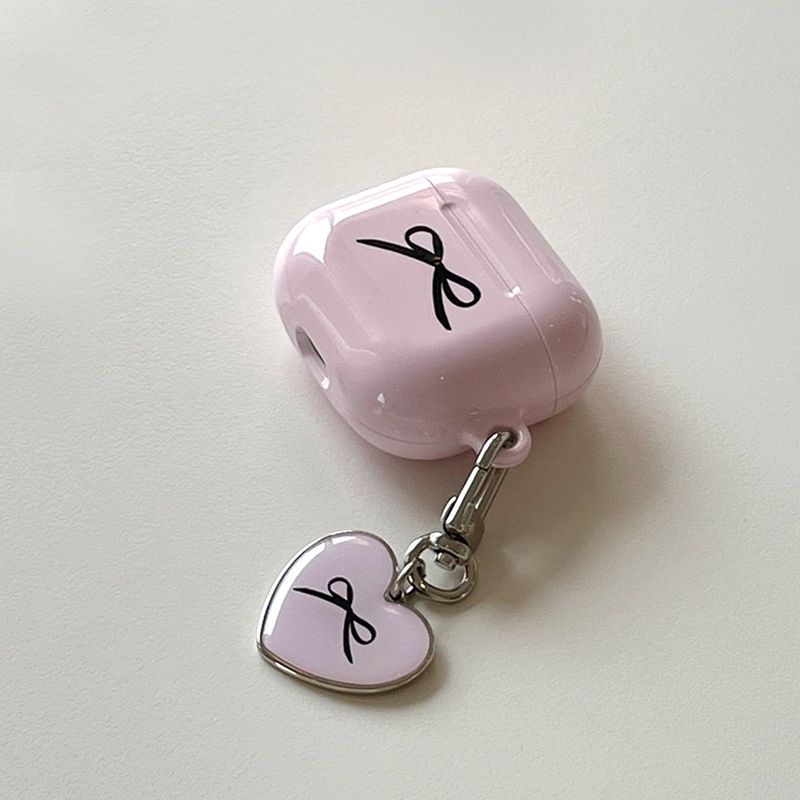 Ribbon Glossy AirPod Case (Pink)