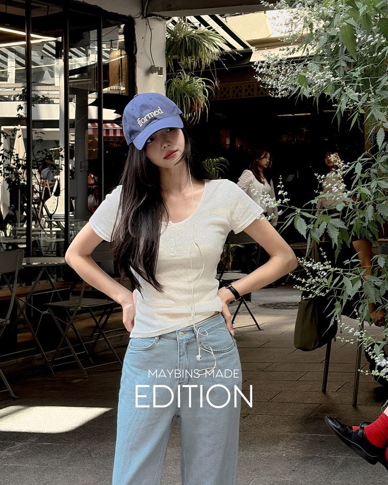 MADE. Daya henley T‑shirt