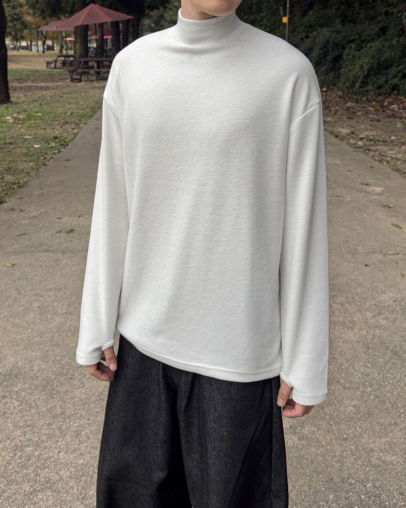 Shadow Fleece Warmer Half Neck T-Shirt