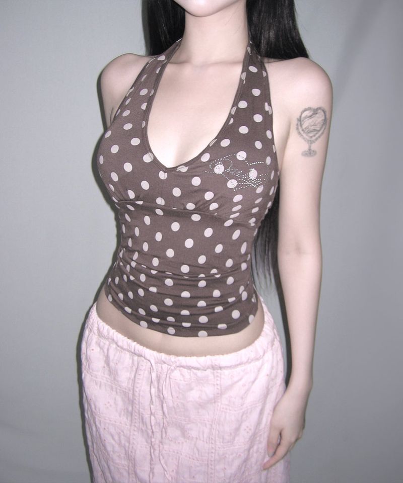 darling dot halter top (7colors)
