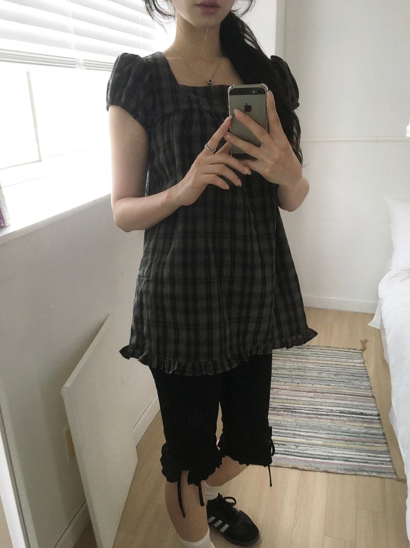 Plaid Blouse