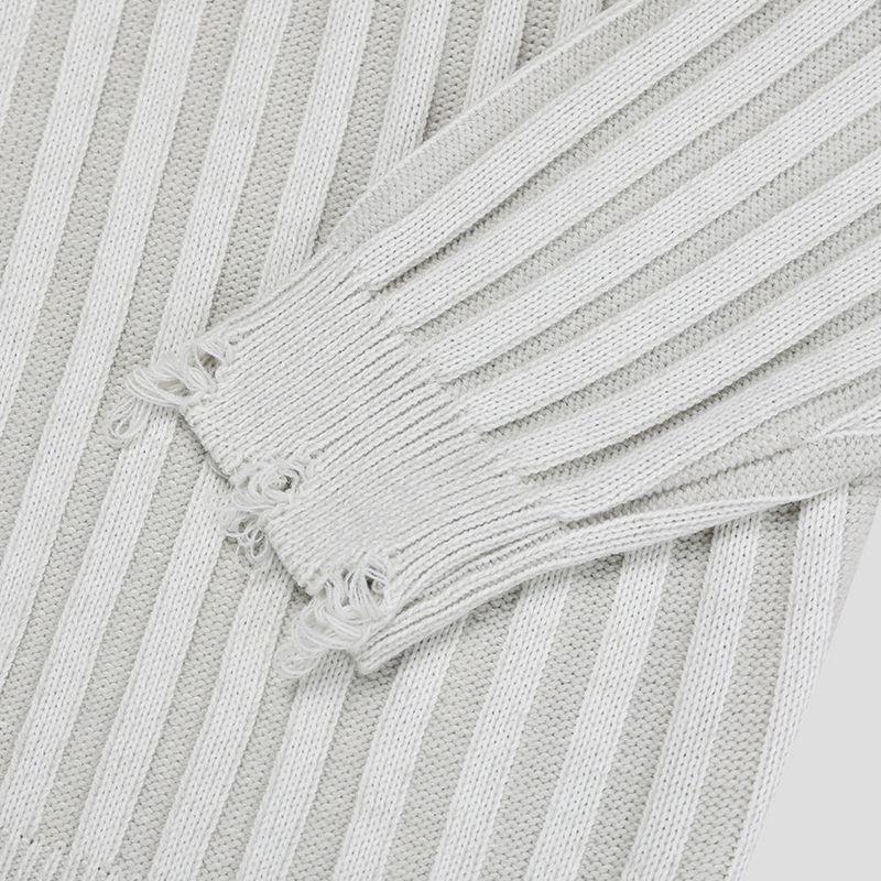 Frame Damage Knit Zip-up