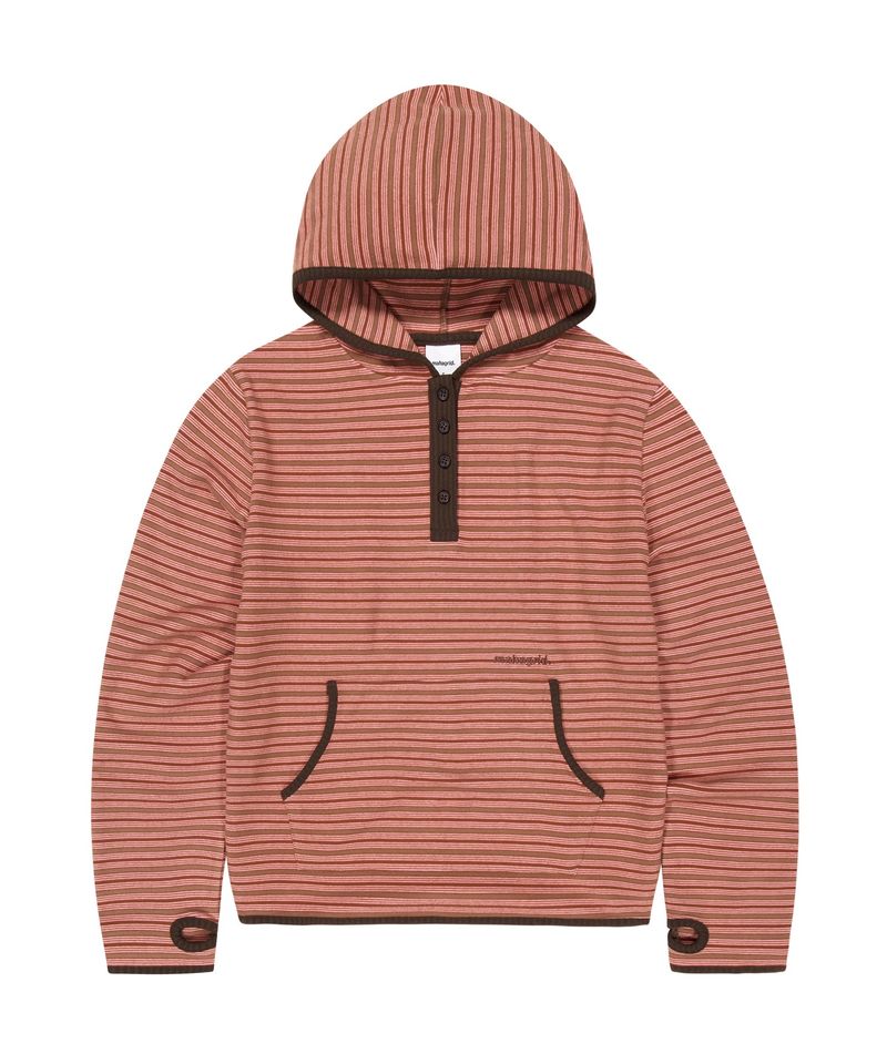 FLEECE HOOD LONG SLEEVE_RED