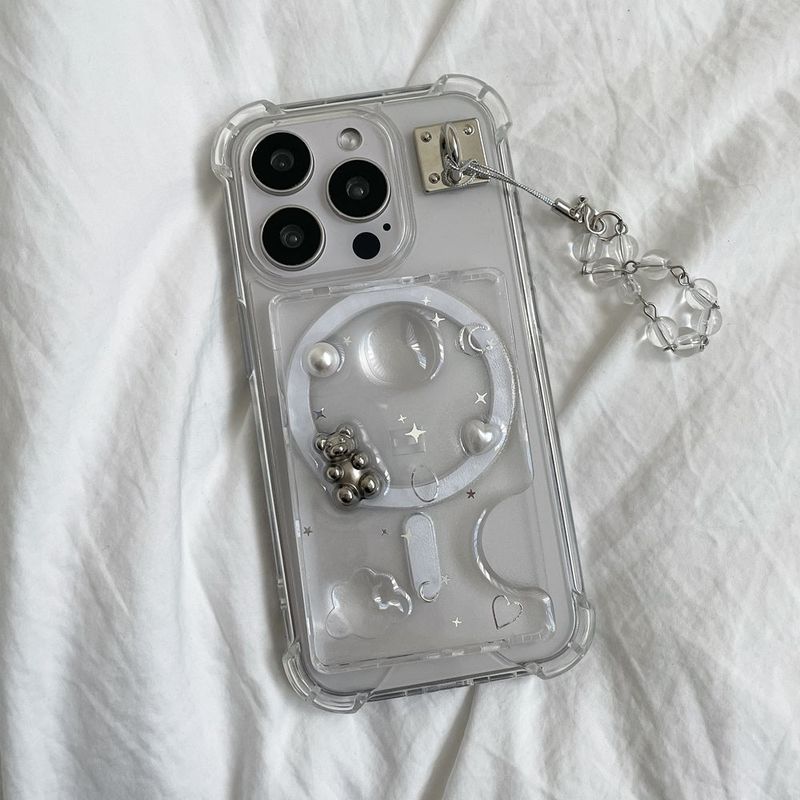 [made]Silver bear magsafe card wallet 