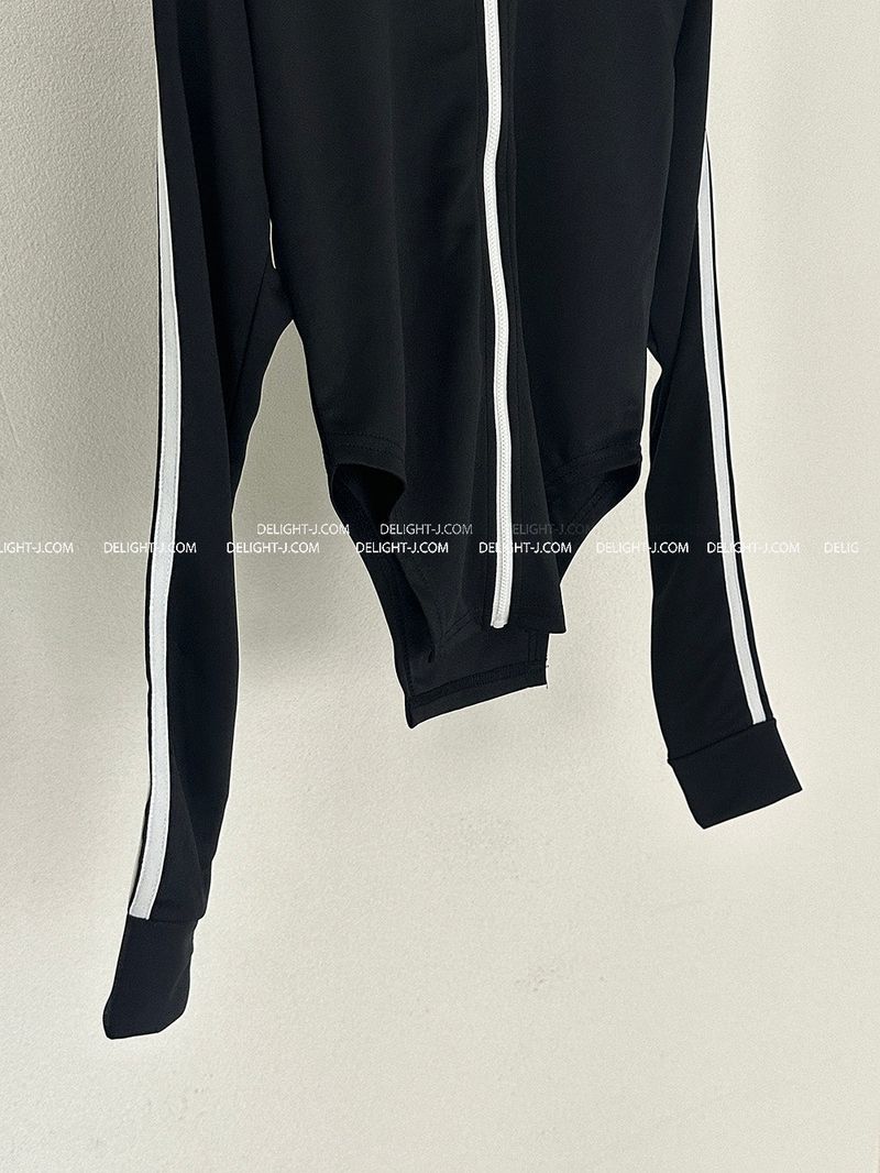 Track Cut-Out Slim Fit Zip-Up