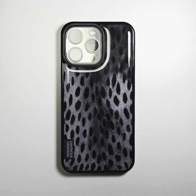 Wild Luxe Leopard Phone Case Shadow (BK_Epoxy)