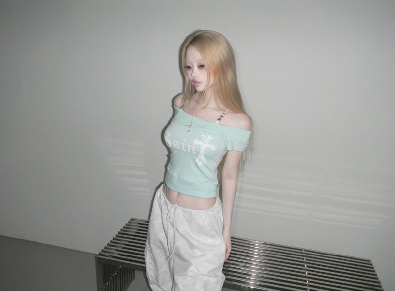 saint scoop neck top (5 color)