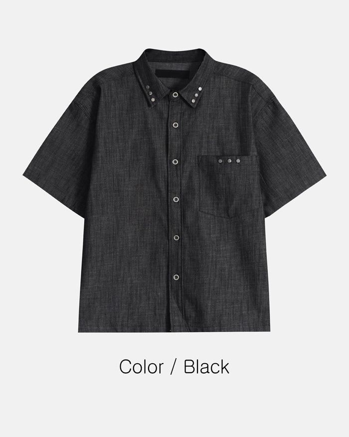 (M's) Rivet Denim Shirt