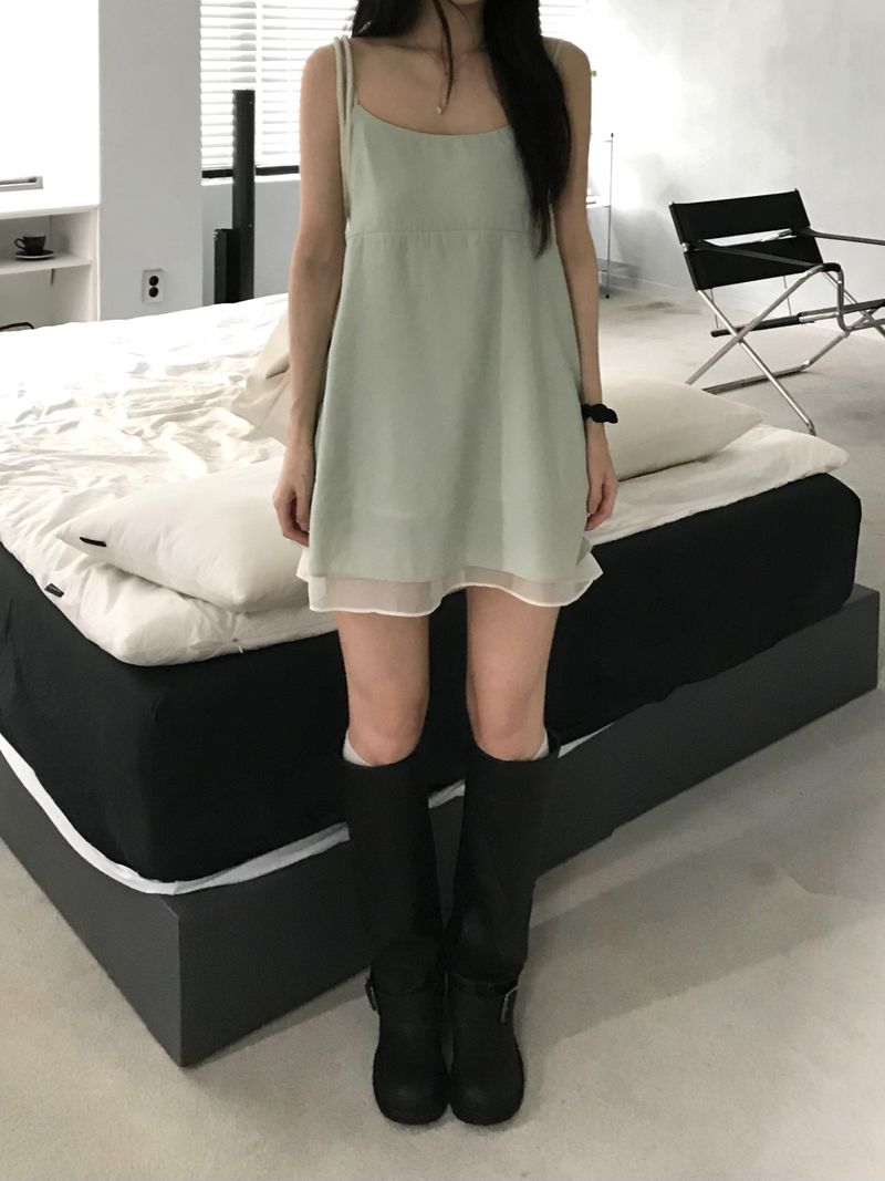 Kitten（キッテン）の「Rico Layered Mini Dress (2 colors)（Dresses）」