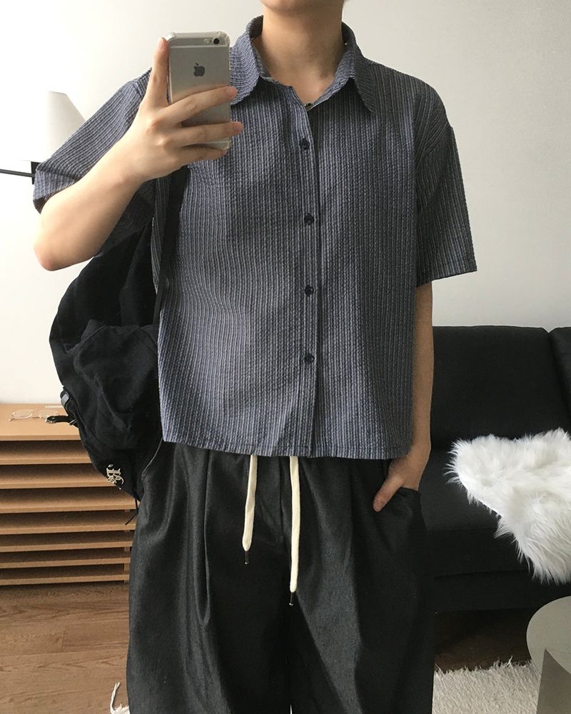 Shore Stripe Short Sleeve Shirt