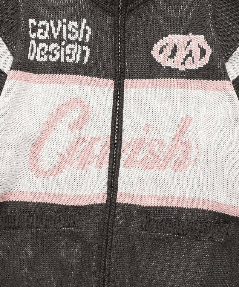 RACING TEAM KNIT ZIP UP CHARCOAL(CV2EFUK682A)