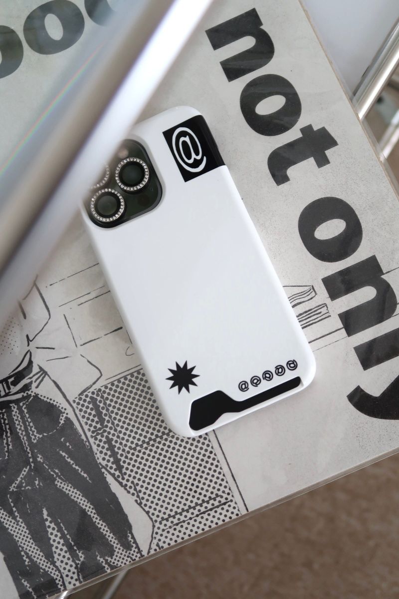 [MADE] at sign card case (white)