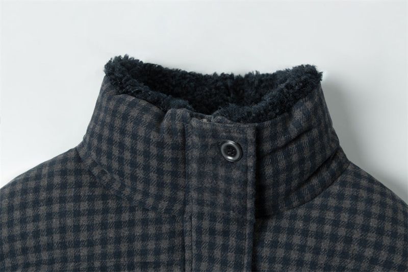 Monet Check Fur Short Puffer 233617807