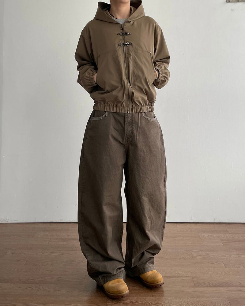 Hachi Buckle Hood Jumper