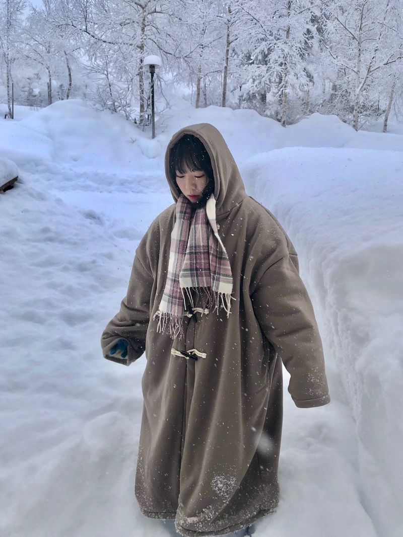 Aomori hood duffle coat