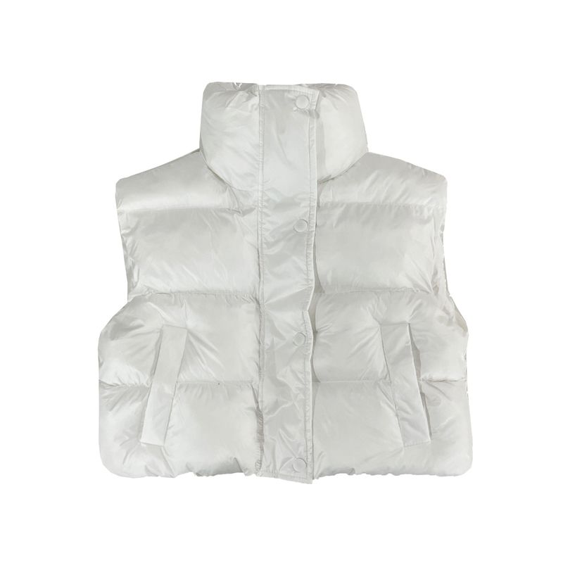 High crop padding vest
