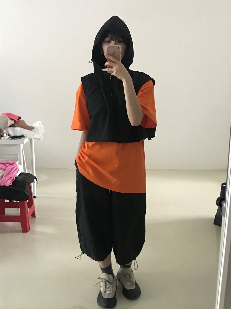Capri wide string pants