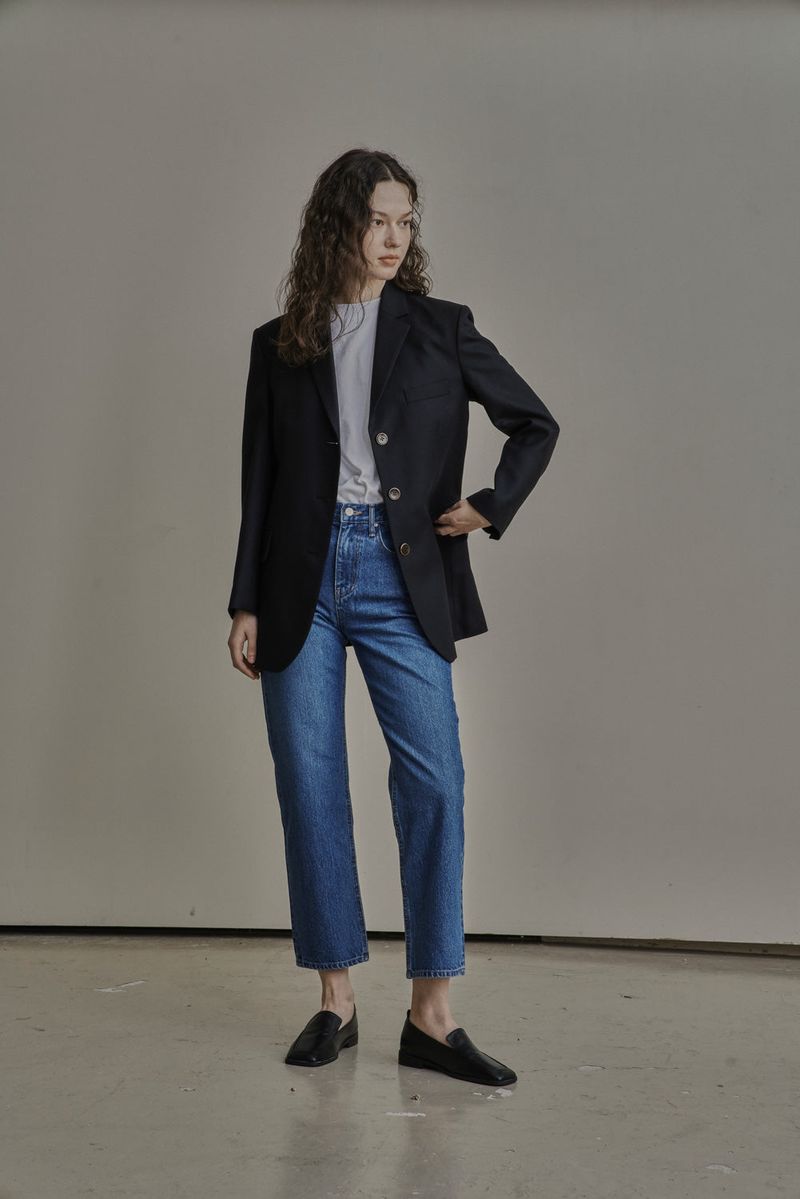 WOOL TWILL SETUP JACKET_NAVY