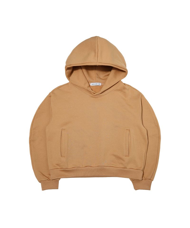 WEREVE(ウィレブ)の「balloon crop hoodie_brown(Tops)」
