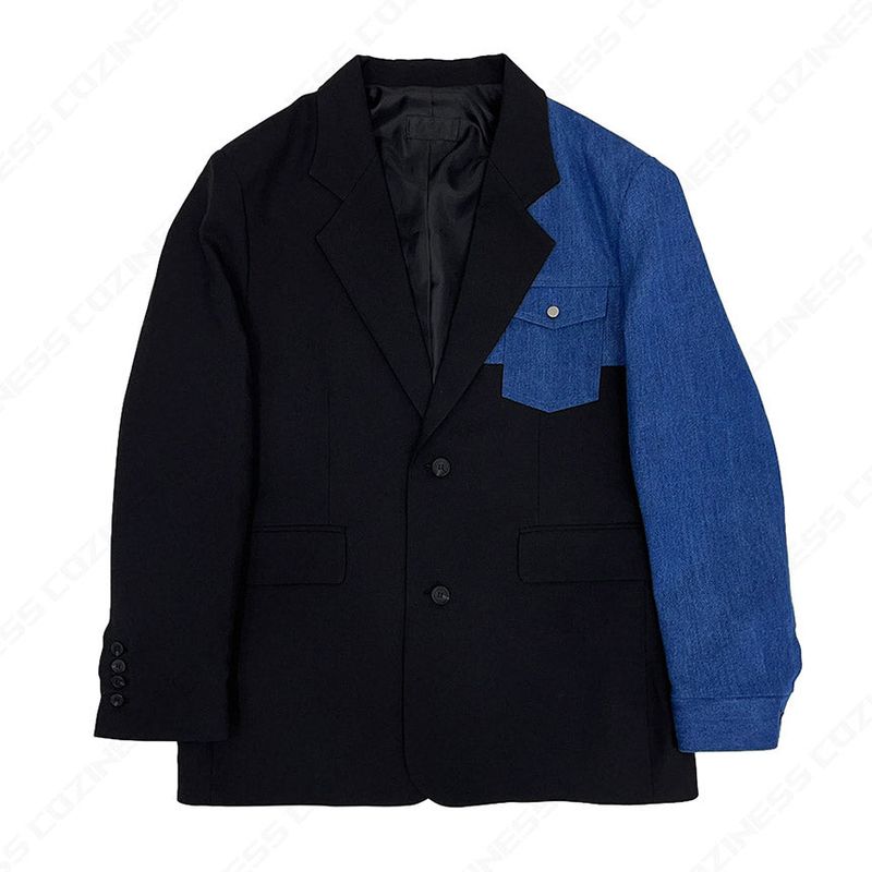 NB Minimal Blue Colored Jacket